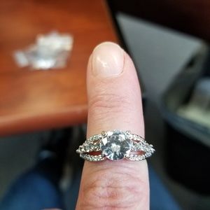Sterling Silver Cubic zirconia ring size 7